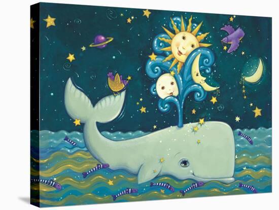 Sunny Whale-Viv Eisner-Stretched Canvas