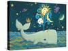 Sunny Whale-Viv Eisner-Stretched Canvas