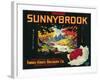 Sunnybrook Apple Label - Dayton, WA-Lantern Press-Framed Art Print