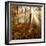 Sunrays and Morning Fog, Deciduous Forest in Autumn, Ziegelroda Forest, Saxony-Anhalt, Germany-Andreas Vitting-Framed Photographic Print