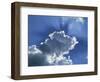 Sunrays around Cloud-Rainford Roy-Framed Photographic Print