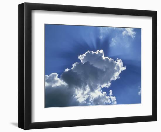 Sunrays around Cloud-Rainford Roy-Framed Photographic Print