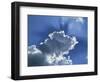 Sunrays around Cloud-Rainford Roy-Framed Photographic Print
