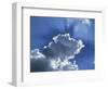 Sunrays around Cloud-Rainford Roy-Framed Photographic Print