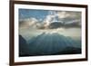 Sunrays Behind Cloud at Dachstein and BischofsmŸtze Mountains-Stefan Sassenrath-Framed Photographic Print