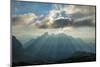 Sunrays Behind Cloud at Dachstein and BischofsmŸtze Mountains-Stefan Sassenrath-Mounted Photographic Print