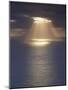 Sunrays over the Ocean, West Coast of Sandoy, Faroe Islands, Denmark, Europe-Patrick Dieudonne-Mounted Photographic Print