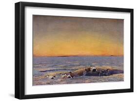'Sunrise', 1896-Bruno Liljefors-Framed Giclee Print