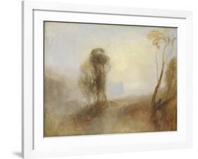 Sunrise, a Castle on a Bay: 'Solitude'-J. M. W. Turner-Framed Giclee Print
