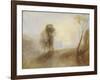 Sunrise, a Castle on a Bay: 'Solitude'-J. M. W. Turner-Framed Giclee Print