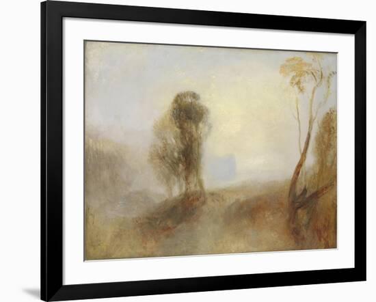 Sunrise, a Castle on a Bay: 'Solitude'-J. M. W. Turner-Framed Giclee Print