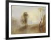 Sunrise, a Castle on a Bay: 'Solitude'-J. M. W. Turner-Framed Giclee Print