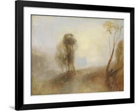 Sunrise, a Castle on a Bay: 'Solitude'-J. M. W. Turner-Framed Giclee Print