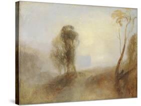 Sunrise, a Castle on a Bay: 'Solitude'-J. M. W. Turner-Stretched Canvas