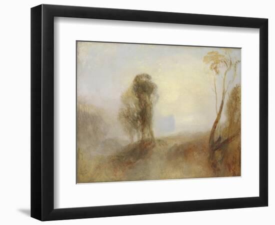 Sunrise, a Castle on a Bay: 'Solitude'-J. M. W. Turner-Framed Giclee Print