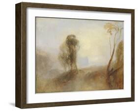 Sunrise, a Castle on a Bay: 'Solitude'-J. M. W. Turner-Framed Giclee Print