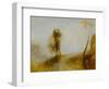 Sunrise: a castle on a bay-Joseph Mallord William Turner-Framed Giclee Print