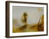 Sunrise: a castle on a bay-Joseph Mallord William Turner-Framed Giclee Print