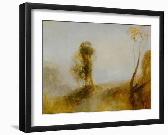 Sunrise: a castle on a bay-Joseph Mallord William Turner-Framed Giclee Print