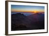 Sunrise Above Haleakala National Park, Maui, Hawaii, United States of America, Pacific-Michael Runkel-Framed Photographic Print