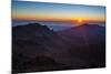 Sunrise Above Haleakala National Park, Maui, Hawaii, United States of America, Pacific-Michael Runkel-Mounted Photographic Print