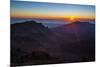 Sunrise Above Haleakala National Park, Maui, Hawaii, United States of America, Pacific-Michael Runkel-Mounted Photographic Print