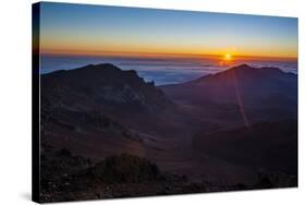 Sunrise Above Haleakala National Park, Maui, Hawaii, United States of America, Pacific-Michael Runkel-Stretched Canvas