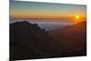 Sunrise Above Haleakala National Park, Maui, Hawaii, United States of America, Pacific-Michael Runkel-Mounted Photographic Print