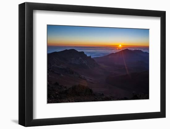 Sunrise Above Haleakala National Park, Maui, Hawaii, United States of America, Pacific-Michael Runkel-Framed Photographic Print