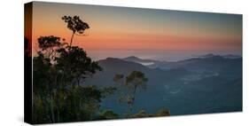 Sunrise Above Serra Do Mar State Park in Sao Paulo State, Brazil-Alex Saberi-Stretched Canvas