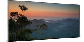 Sunrise Above Serra Do Mar State Park in Sao Paulo State, Brazil-Alex Saberi-Mounted Photographic Print