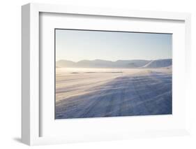 Sunrise, Adventdalen Valley Ice Road, Longyearbyen-Stephen Studd-Framed Photographic Print