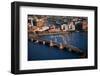 Sunrise Aerials of Boston, Cambridge and Charles River in New England-Joseph Sohm-Framed Photographic Print