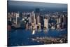 Sunrise Aerials of Boston Skyline and New England-Joseph Sohm-Stretched Canvas