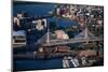 Sunrise Aerials of Boston Skyline and New England-Joseph Sohm-Mounted Photographic Print