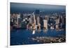 Sunrise Aerials of Boston Skyline and New England-Joseph Sohm-Framed Photographic Print