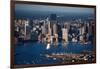 Sunrise Aerials of Boston Skyline and New England-Joseph Sohm-Framed Photographic Print