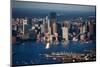 Sunrise Aerials of Boston Skyline and New England-Joseph Sohm-Mounted Photographic Print