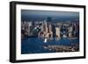 Sunrise Aerials of Boston Skyline and New England-Joseph Sohm-Framed Photographic Print