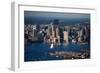 Sunrise Aerials of Boston Skyline and New England-Joseph Sohm-Framed Photographic Print