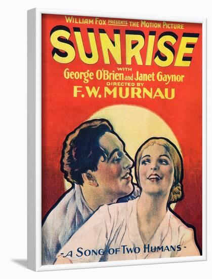 SUNRISE (aka SUNRISE: A SONG OF TWO HUMANS); from left: George O'Brien-null-Framed Art Print