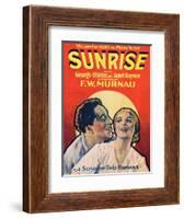 SUNRISE (aka SUNRISE: A SONG OF TWO HUMANS); from left: George O'Brien-null-Framed Art Print