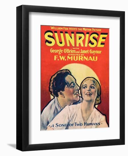 SUNRISE (aka SUNRISE: A SONG OF TWO HUMANS); from left: George O'Brien-null-Framed Art Print