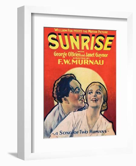 SUNRISE (aka SUNRISE: A SONG OF TWO HUMANS); from left: George O'Brien-null-Framed Art Print