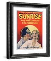 SUNRISE (aka SUNRISE: A SONG OF TWO HUMANS); from left: George O'Brien-null-Framed Art Print