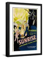 Sunrise, (Aka 'sunrise: a Song of Two Humans'); in Foreground, 1927-null-Framed Art Print