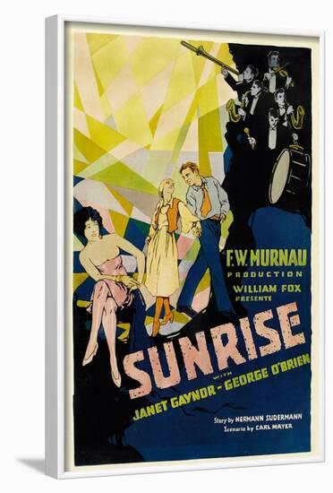 SUNRISE (aka 'SUNRISE: A SONG OF TWO HUMANS'); in foreground-null-Framed Art Print