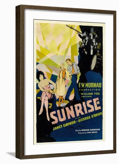 SUNRISE (aka 'SUNRISE: A SONG OF TWO HUMANS'); in foreground-null-Framed Art Print