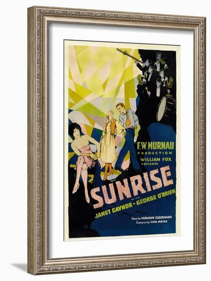 SUNRISE (aka 'SUNRISE: A SONG OF TWO HUMANS'); in foreground-null-Framed Art Print