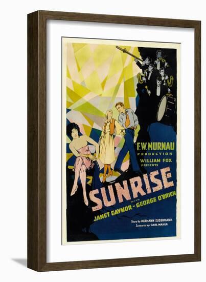 SUNRISE (aka 'SUNRISE: A SONG OF TWO HUMANS'); in foreground-null-Framed Art Print